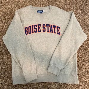 Boise State Gray Crewneck SZ. XL